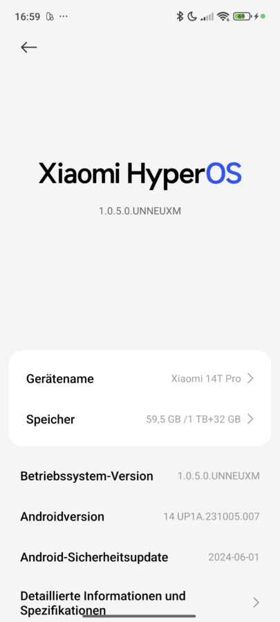 Xiaomi 14T Pro System HyperOS 4