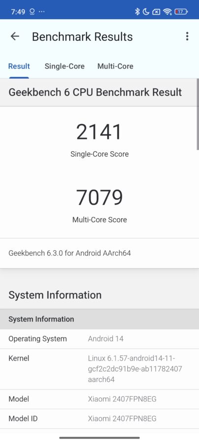 xiaomi 14t pro Benchmarks 1