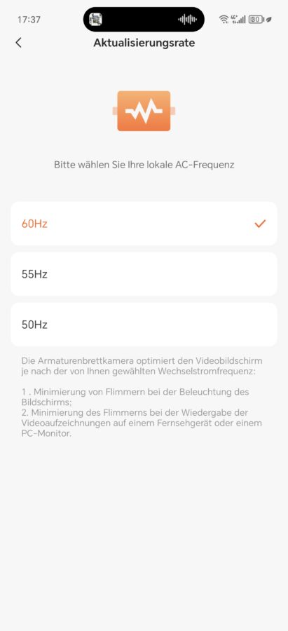 70mai Omno App und Einrichtung 8