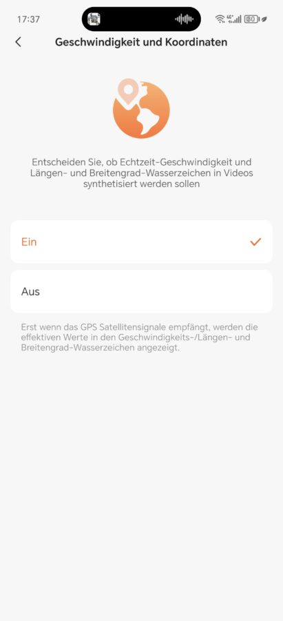 70mai Omno App und Einrichtung 9