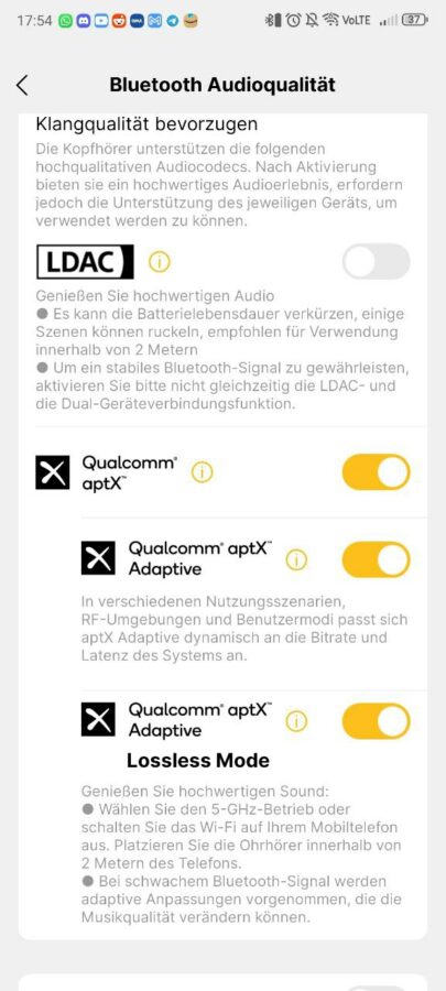 EarFun Air Pro 4 Test App 4