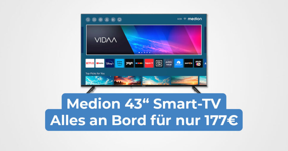 Medion 43 Zoll Smart TV Oktober 2024 Beitragsbild