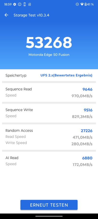 Motorola Edge 50 Fusion Speicher