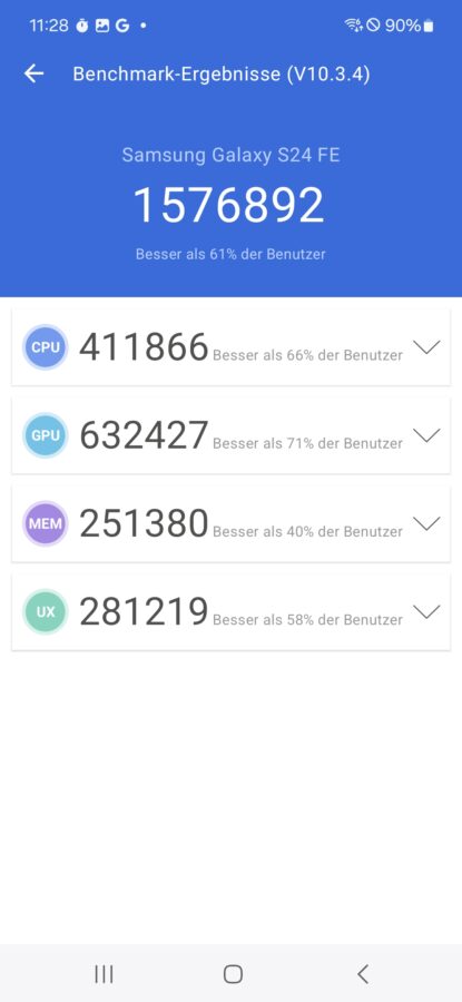 Samsung Galaxy S23 FE Benchmarks 3