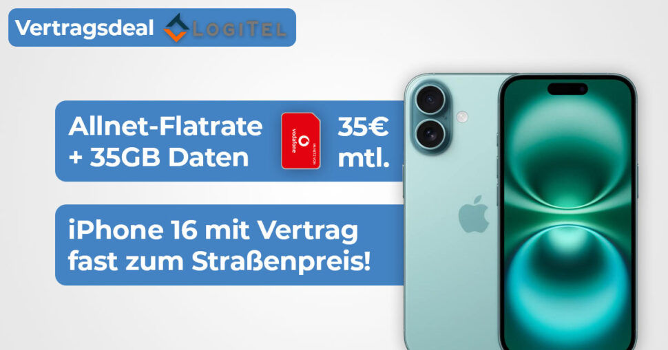 iPhone 16 Vodafone Logitel Oktober 2024 Beitragsbild