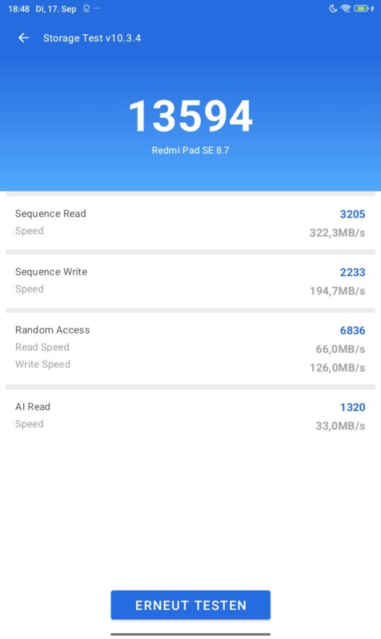 Xiaomi Redmi Pad SE 8.7 Benchmark3