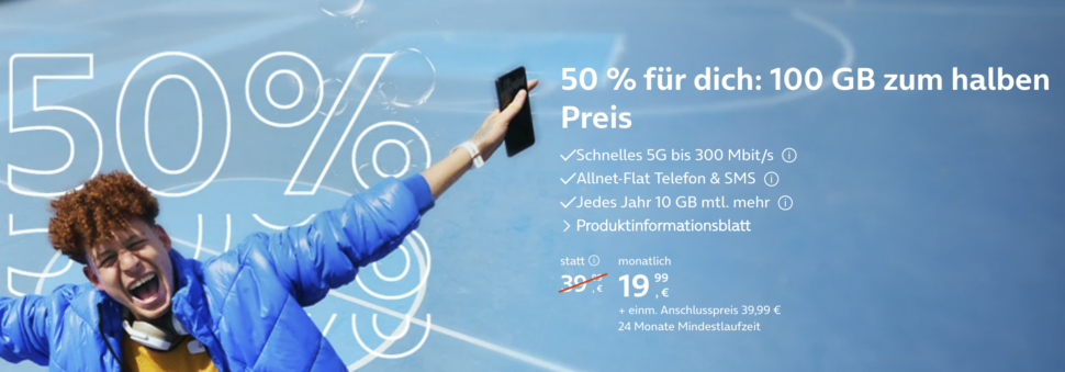 o2 50 prozent rabatt auf alle tarife