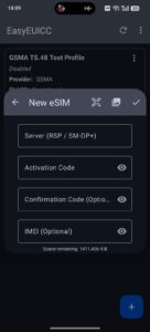 9eSIM Test App 2