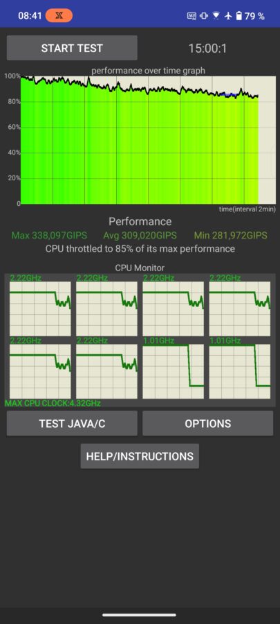 Asus ROG Phone 9 Pro CPU Throttle