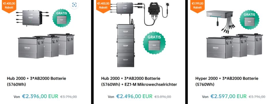 Zendure Black Friday 2024 Speichersysteme