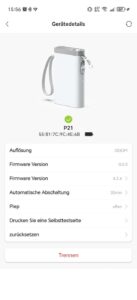 Nelko P21 Bedienung und Software 4