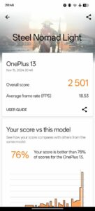 OnePlus 13 Test Screenshot 3D Mark 3