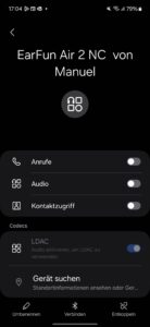 Test Samsung Galaxy A165G Bluetooth 2