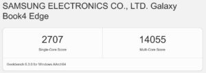 Samsung Galaxy Book 4 Edge Test Geekbench 1