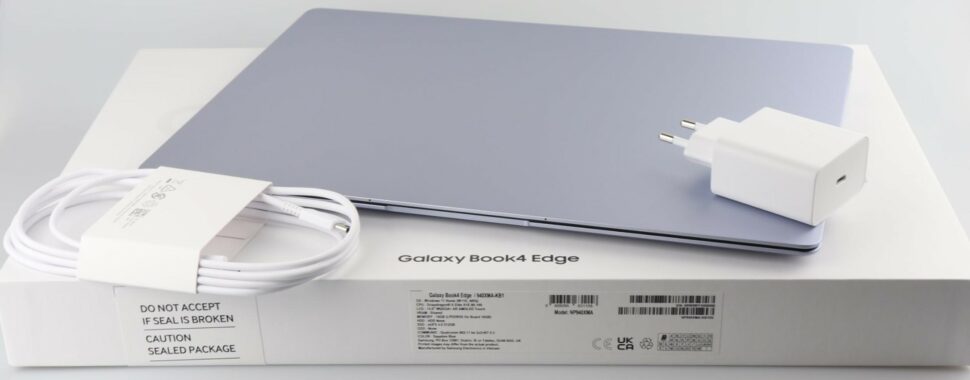 Samsung Galaxy Book 4 Edge Test Lieferumfang