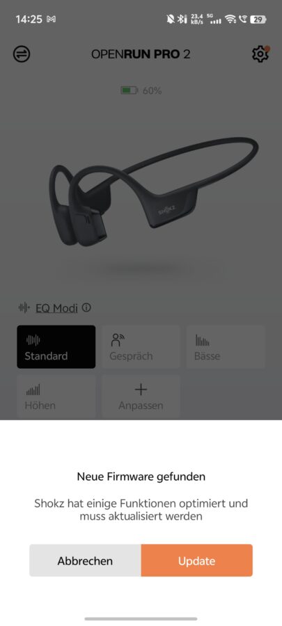 Shokz OpenRun Pro 2 App und Steuerung 1