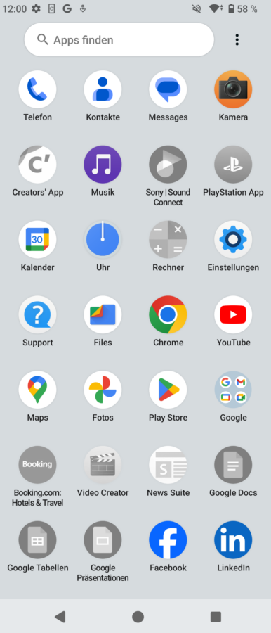 Screenshot Xperia 10vi System