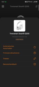 Test Tronsmart Sounfii Q20S App 4