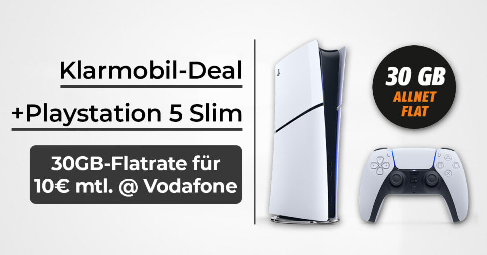 Klarmobil Playstation Slim Black Friday Deal November 2024