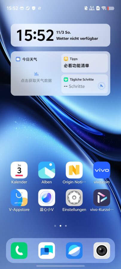 Vivo X200 Pro OriginOS chinesisches System 1