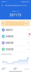 Test Xiaomi Redmi 14C Bench 3