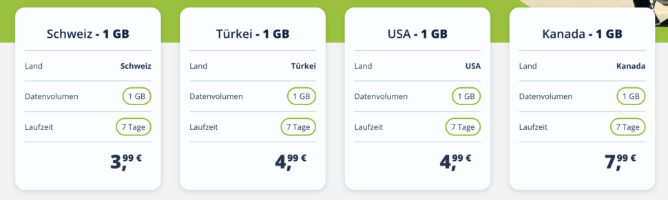 Freenet Travel Preise