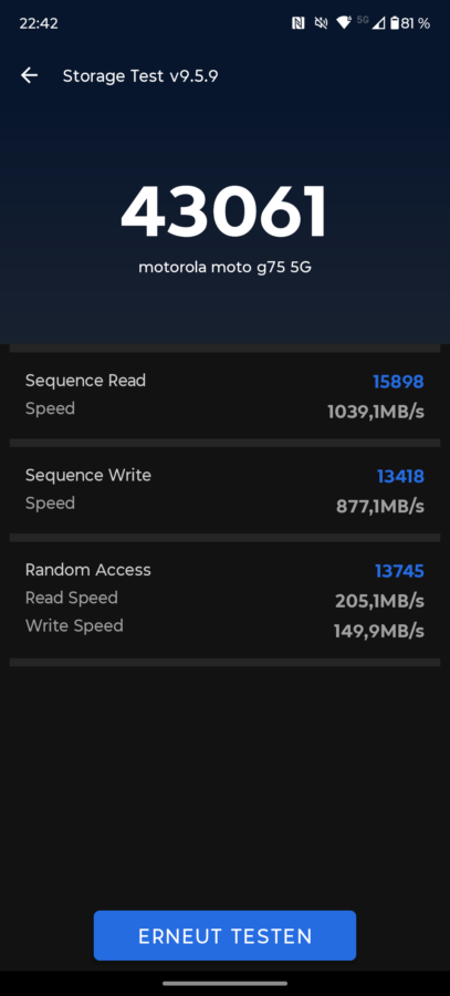 Moto G75 5G AnTuTu Benchmark 3