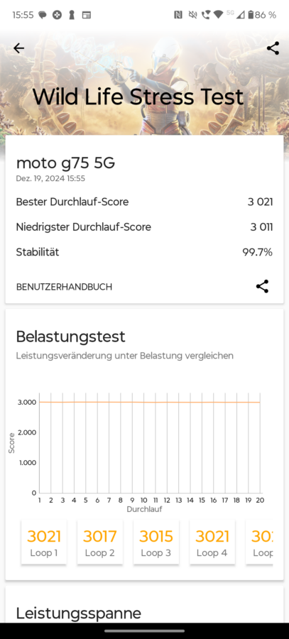 Moto G75 5G Throttling 3