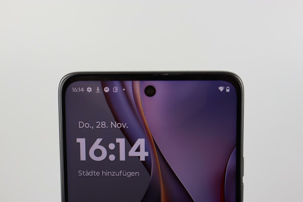 Motorola Moto G75 Display Test Raender 2