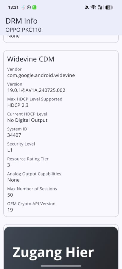 Oppo Find X8 Pro System Color OS 1