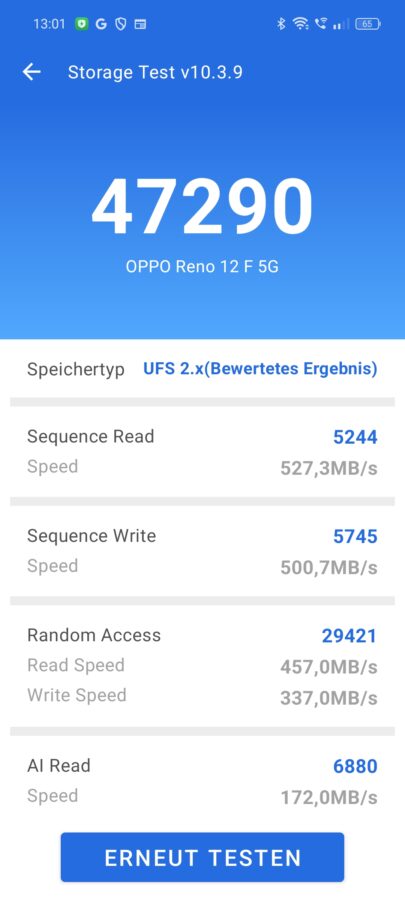 oppo reno 12f 5g antutu storage