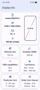 Test Realme 135G Display 4