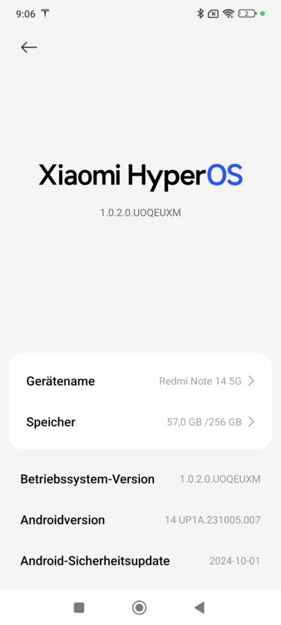 redmi note 14 5g hyper OS 2 System Test 3