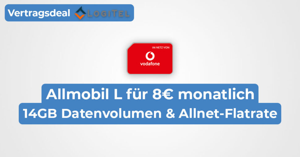 Logitel Allmobil 14GB Vodafone Beitragsbild Dez 2024