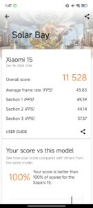 Xiaomi 15 Test Screenshot 3D Mark 3