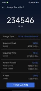 Xiaomi 15 Test Screenshot Speicher