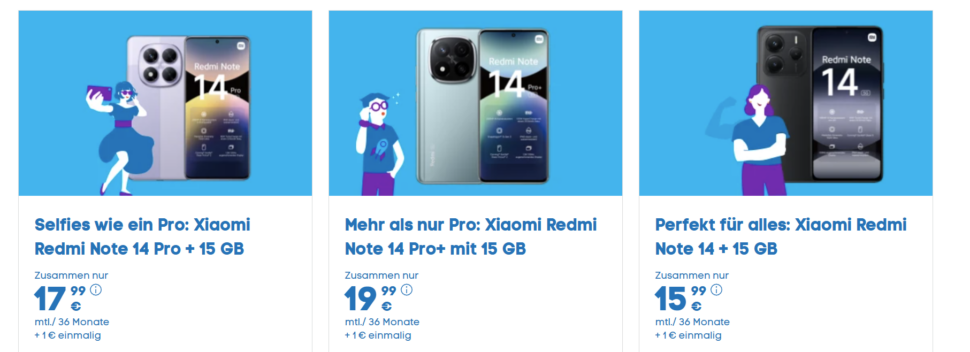 Redmi note 14 Pro Sale Blau