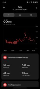 Xiaomi Smart Band 9 Pro Test Screenshot Gesundheit 2