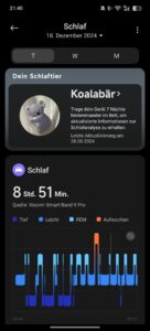 Xiaomi Smart Band 9 Pro Test Screenshot Schlaf 1