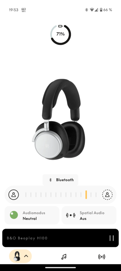 Beoplay H100 Screenshot App 1