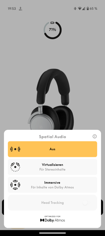 Beoplay H100 Screenshot App 2