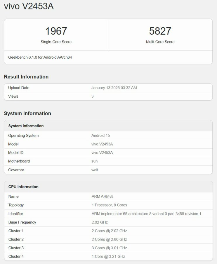 Snapdragon 8s Elite im Geekbench 6 Test