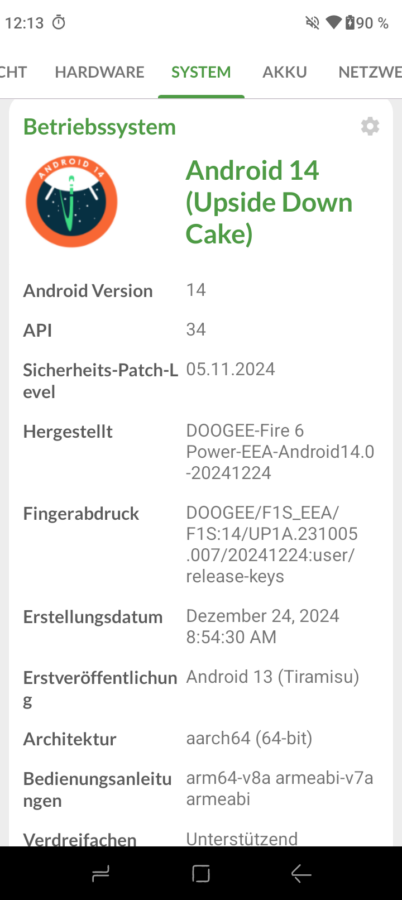 Doogee Fire 6 Power Android 14 6