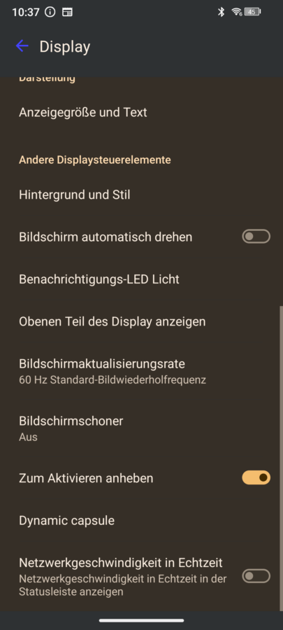 doogee s200x display settings