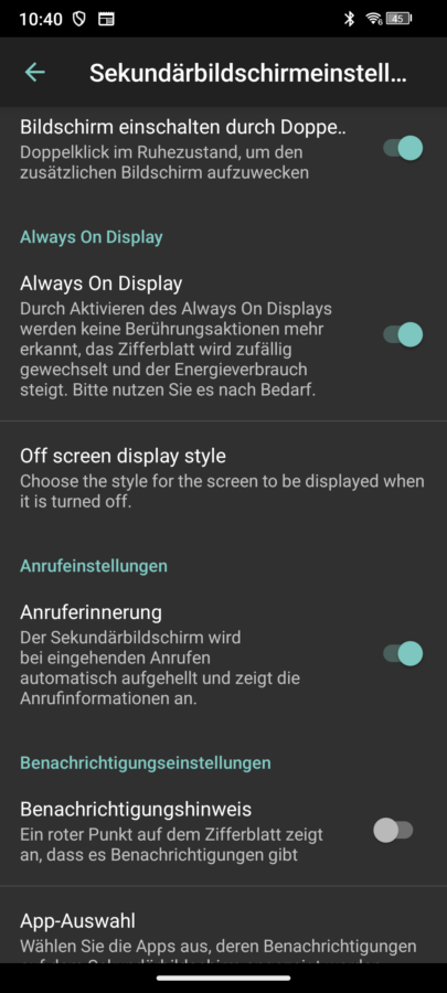 doogee s200x sekundaerbildschirm settings 2