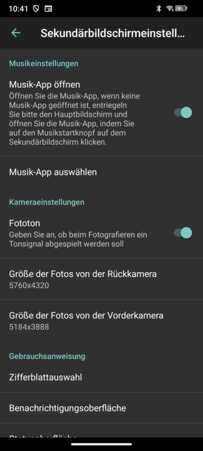 doogee s200x sekundaerbildschirm settings 3