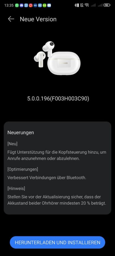 Huawei FreeBuds Pro 4 Test App 1