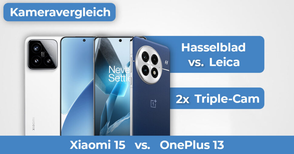 OnePlus 13 vs Xiaomi 15 Kameravergleich Banner