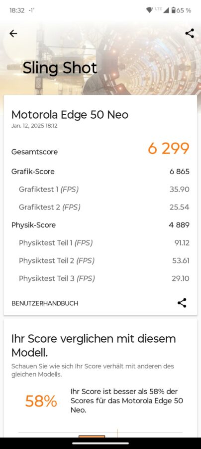 Test Motorola Edge 50 Neo Benchmark 4