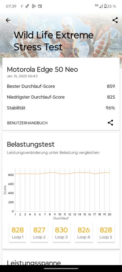 Test Motorola Edge 50 Neo Benchmark 6